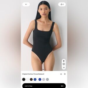 Aritzia Babaton Original Contour Pursue Bodysuit - Black